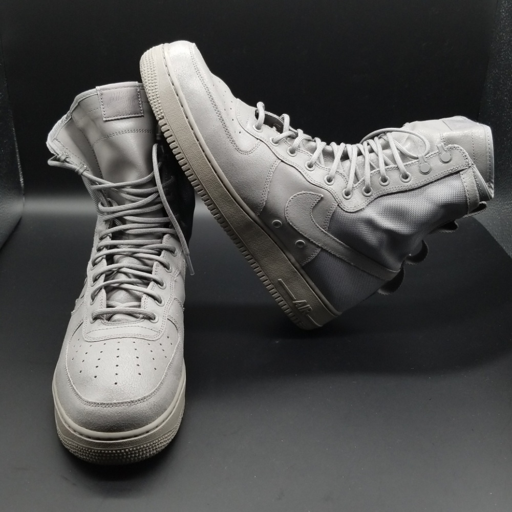 NIKE SF Air Force 1 QS SPECIAL FIELD GREY/DUST BOOTS/SNEAKERS SIZE 13